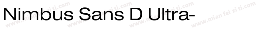 Nimbus Sans D Ultra字体转换